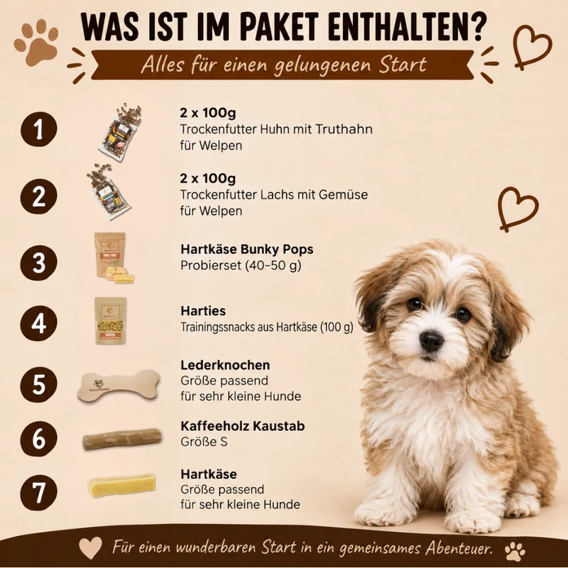 Welpen Paket "Willkommen Fellnase Mini"