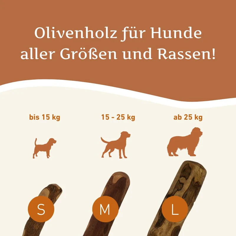 Olivenholz Kaustab - 3er Set