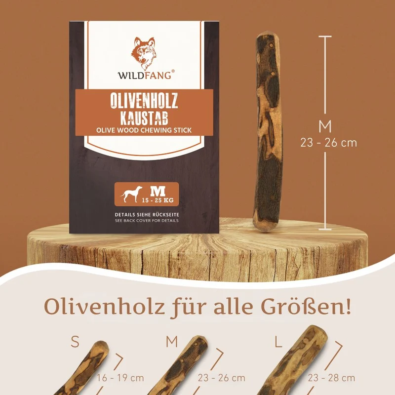 Olivenholz Kaustab - 3er Set