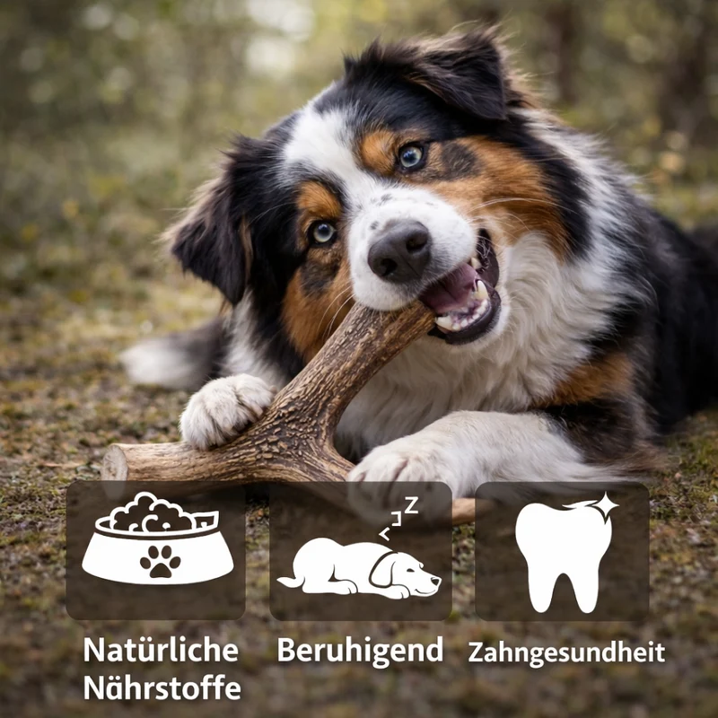 Kaugeweih Rothirsch mit Lachsöl