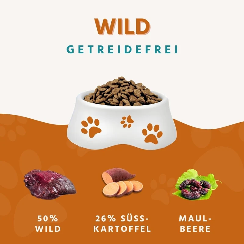 Adult Trockenfutter mit Wild - getreidefrei