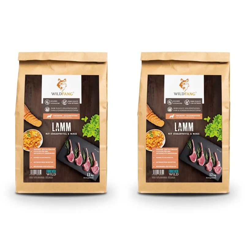 Adult Trockenfutter Sparpack 2 x 2 kg mit Lamm - getreidefrei