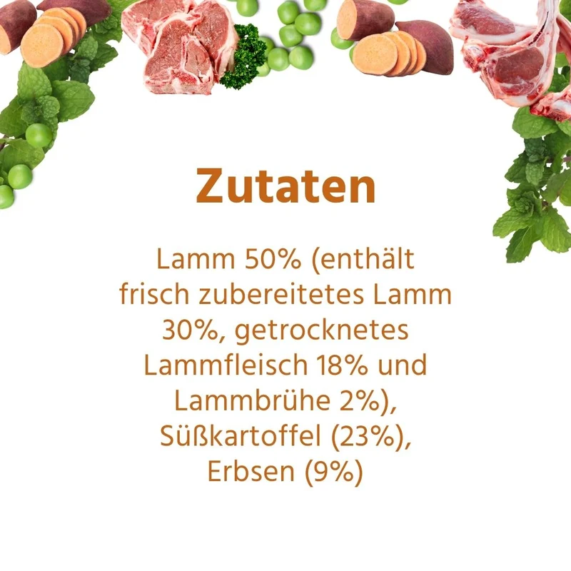 Adult Trockenfutter Sparpack 2 x 2 kg mit Lamm - getreidefrei