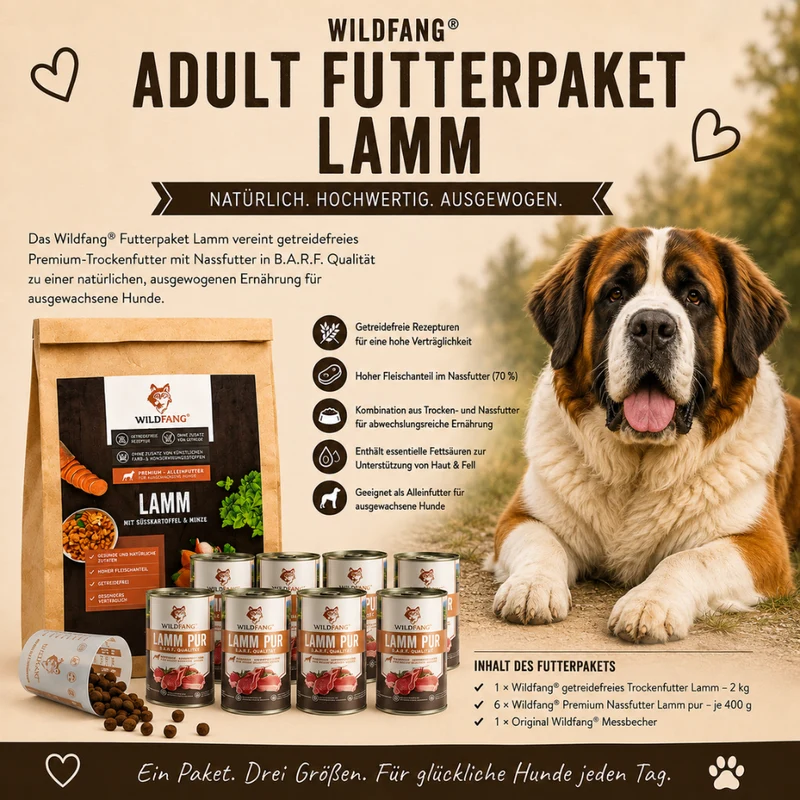 Adult Futterpaket Lamm - getreidefrei