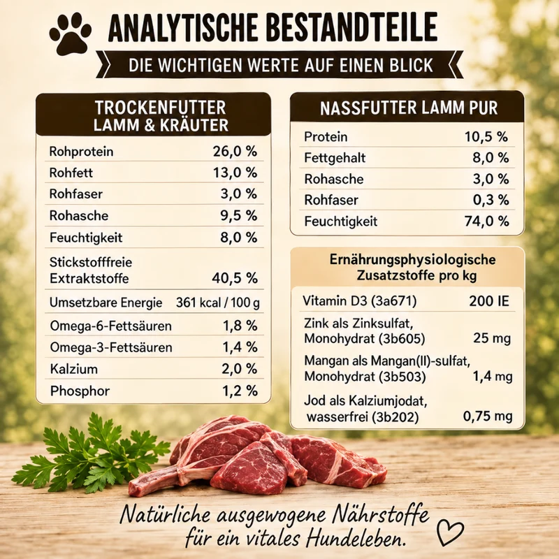 Adult Futterpaket Lamm - getreidefrei