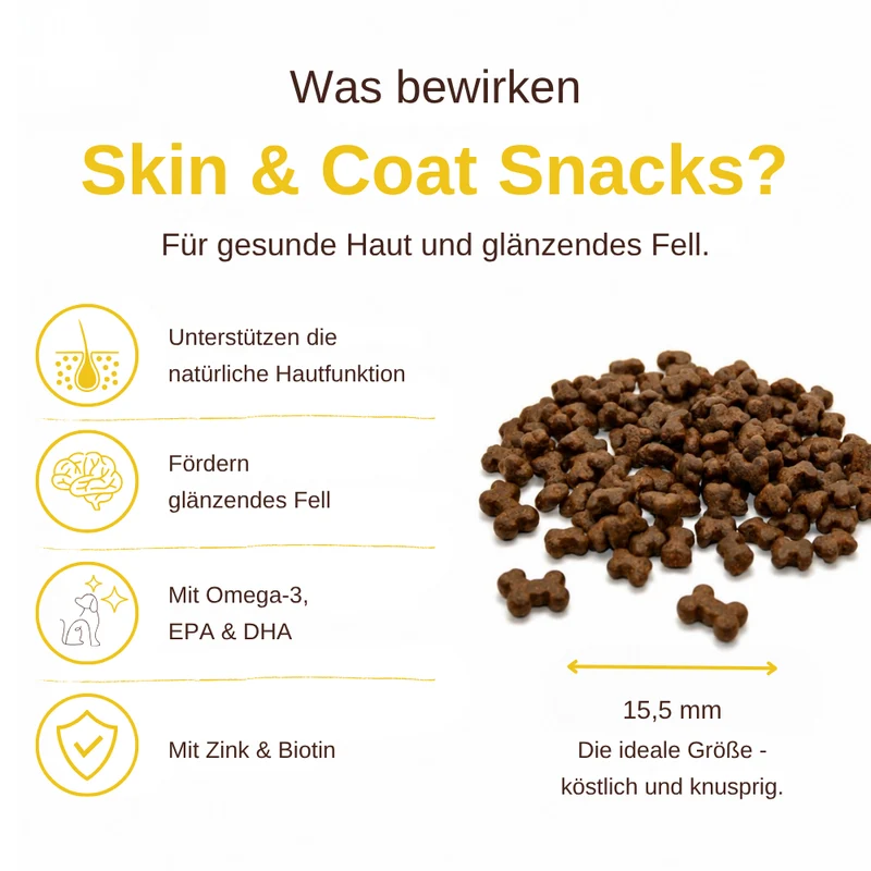 Skin & Coat – Funktionelle Snacks für Haut & Fell