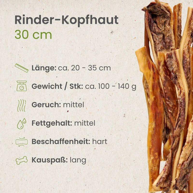 Rinder-Kopfhaut, 30cm