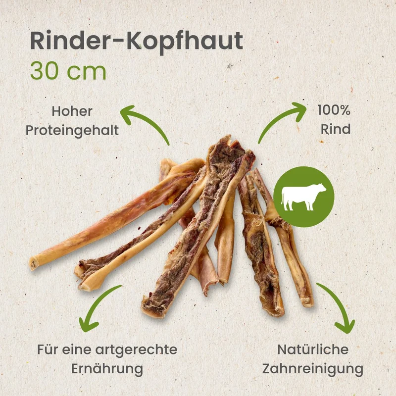 Rinder-Kopfhaut, 30cm