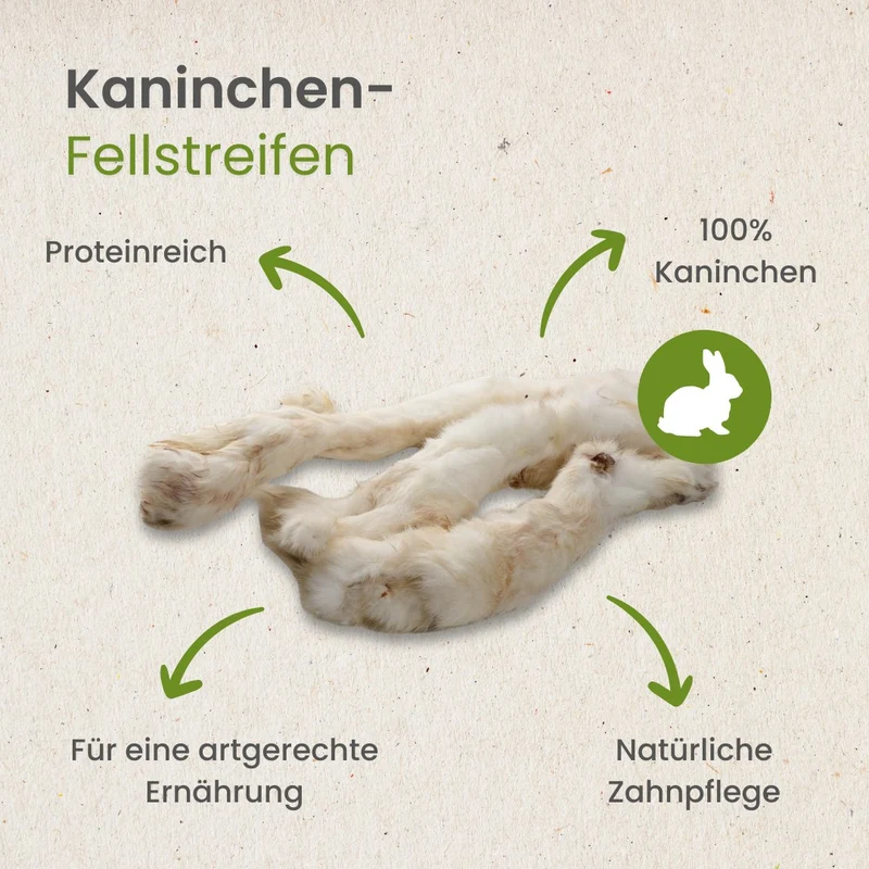Kaninchen-Fellstreifen
