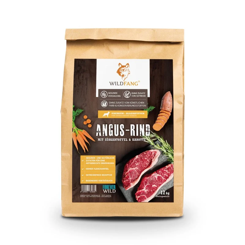 Adult Trockenfutter mit Angus Rind - getreidefrei