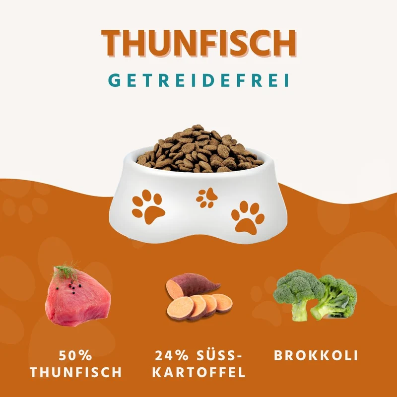 Adult Trockenfutter mit Thunfisch - getreidefrei