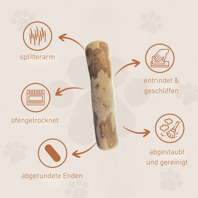 Kaffeeholz Kaustab mit Lachsöl