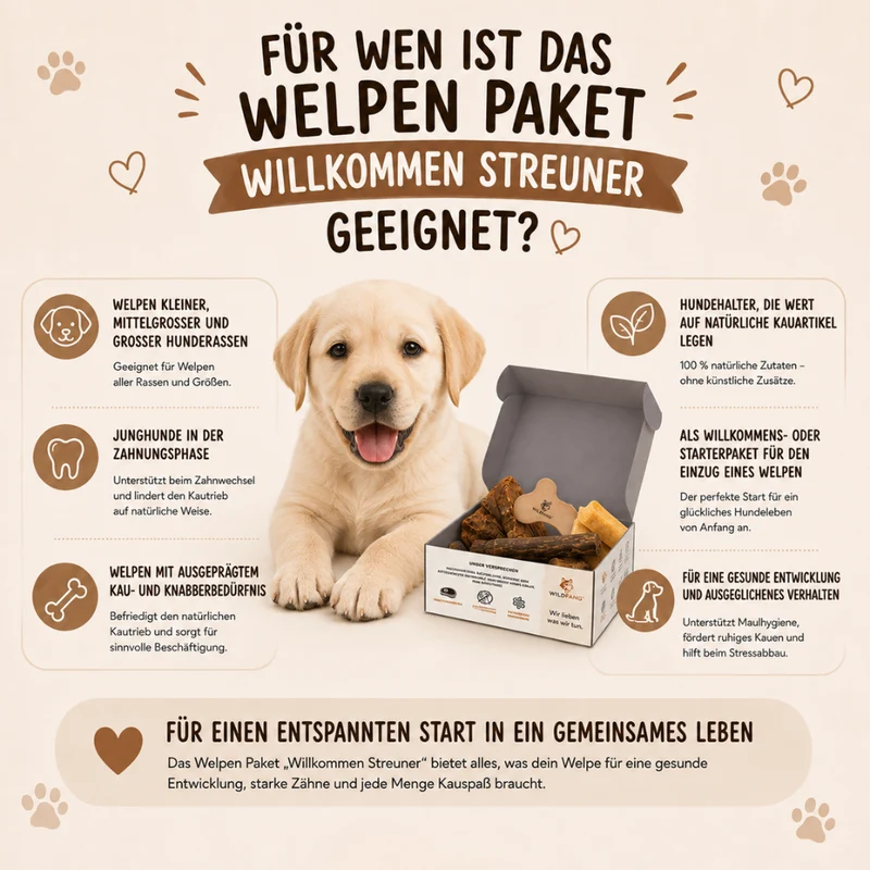 Welpen Paket "Willkommen Streuner"