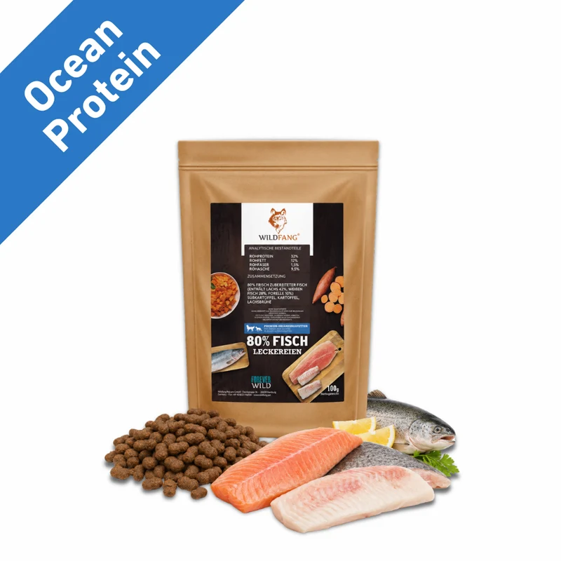 Ocean Protein – Premium Hundesnacks mit 80 % Fisch