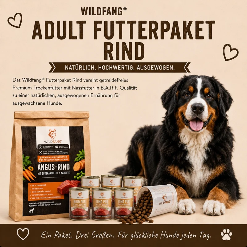 Adult Futterpaket Rind - getreidefrei