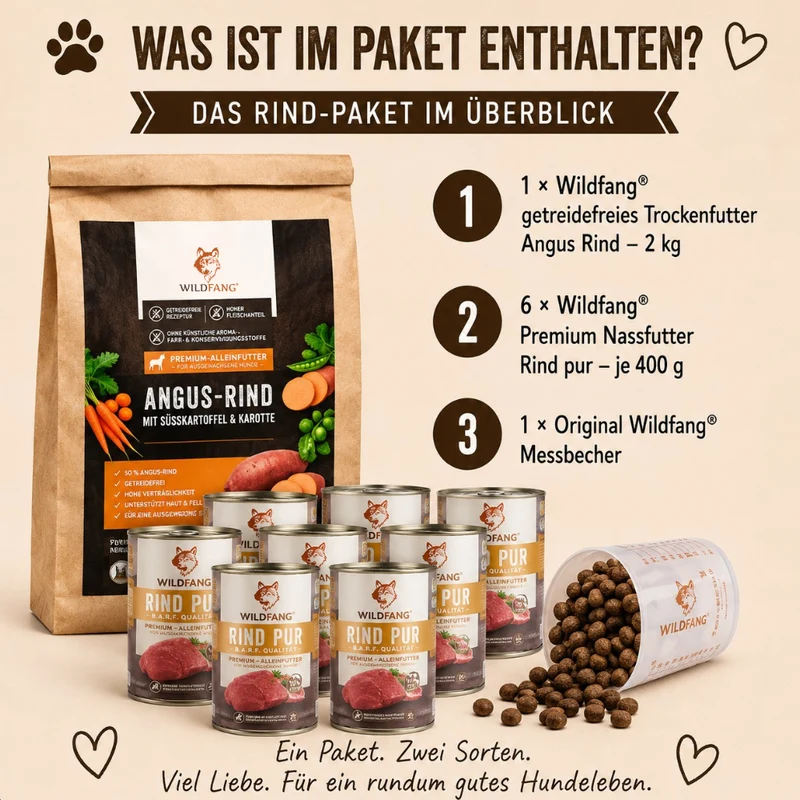 Adult Futterpaket Rind - getreidefrei