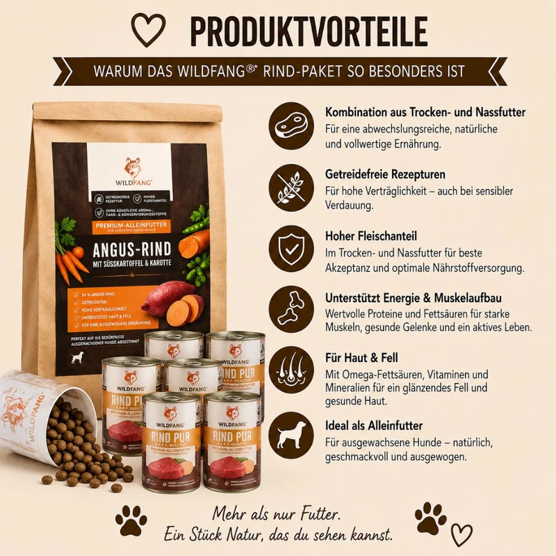 Adult Futterpaket Rind - getreidefrei