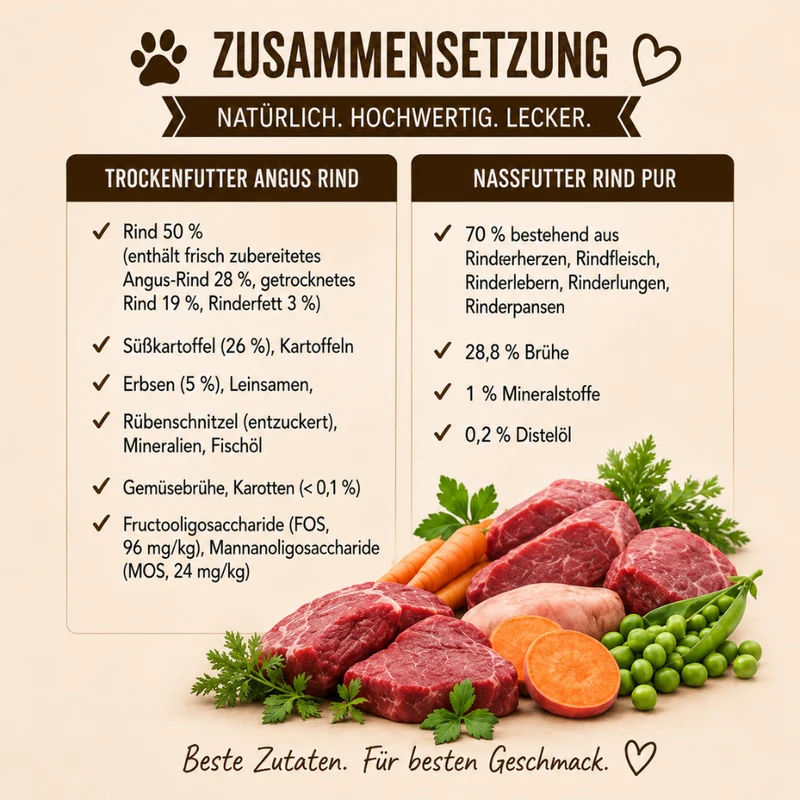 Adult Futterpaket Rind - getreidefrei