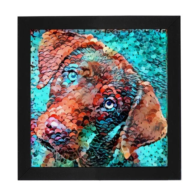'Hund Cäsar' - Strass / Rhinestone