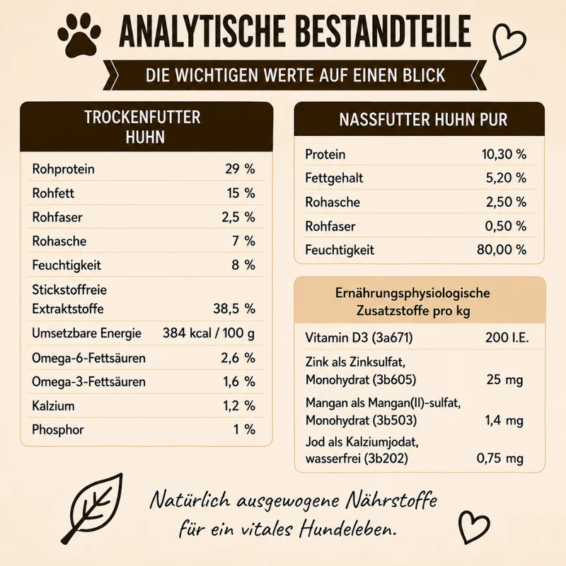 Welpen Futterpaket Huhn - getreidefrei