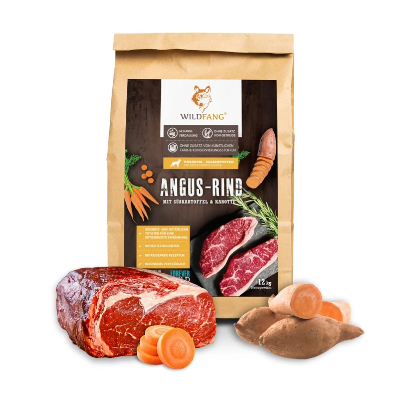 Adult Trockenfutter Sparpack 2 x 2 kg mit Angus Rind - getreidefrei