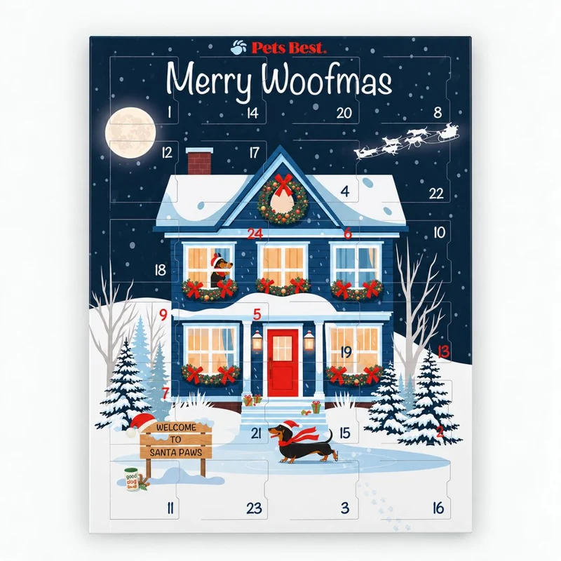 Adventskalender für Hunde Santa's Moonlight Skates