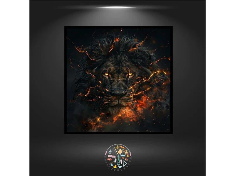 Sternzeichen Dark side - Löwe - Quadratisch