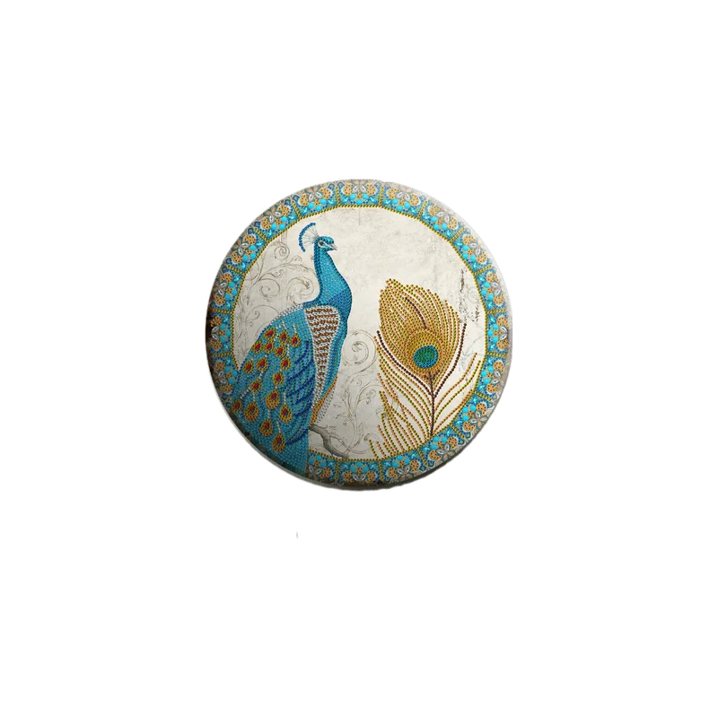 Diamond Painting Metallwandteller Pfau 1 (59)