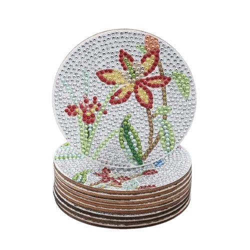 Diamond Painting Untersetzer 'Blumen' (30)