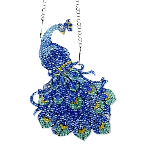Diamond Painting Fensterbild 'Pfau' (14)