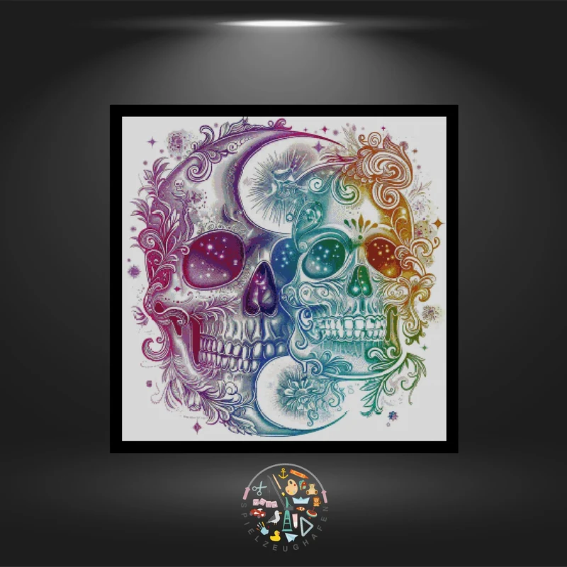 Skull 'Calvaria and wife' - Quadratisch