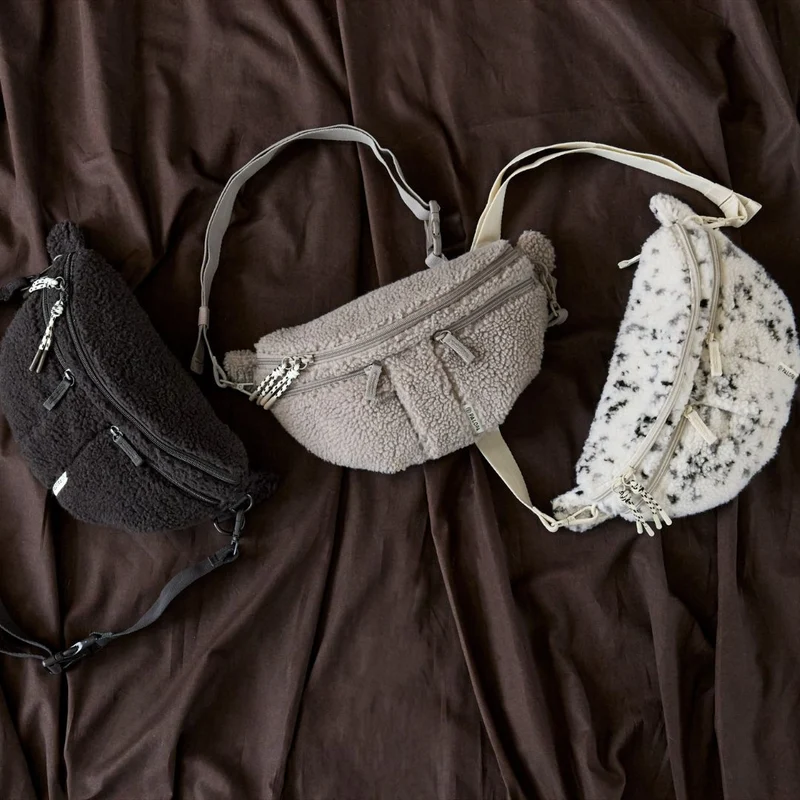 Leckerlibeutel Emma Teddy-Fleece Speckled Creme
