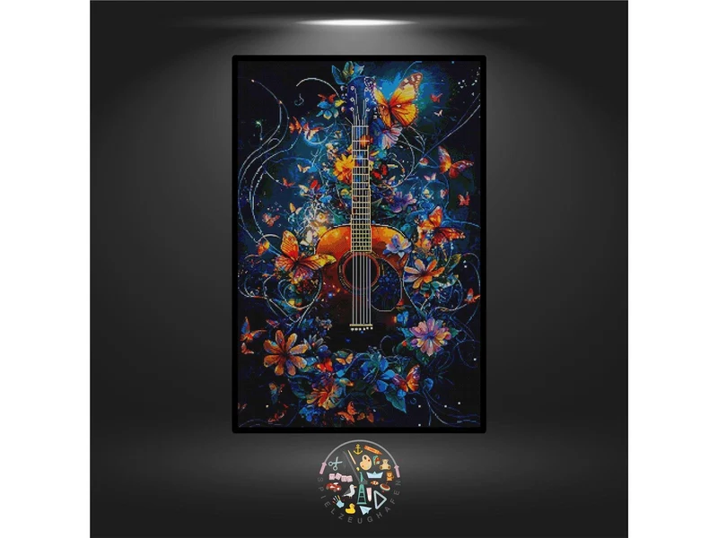 Flower guitar - Quadratisch