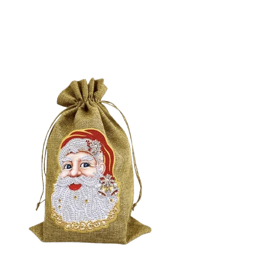 Diamond Painting Jutebeutel Weihnachtsmann (1)