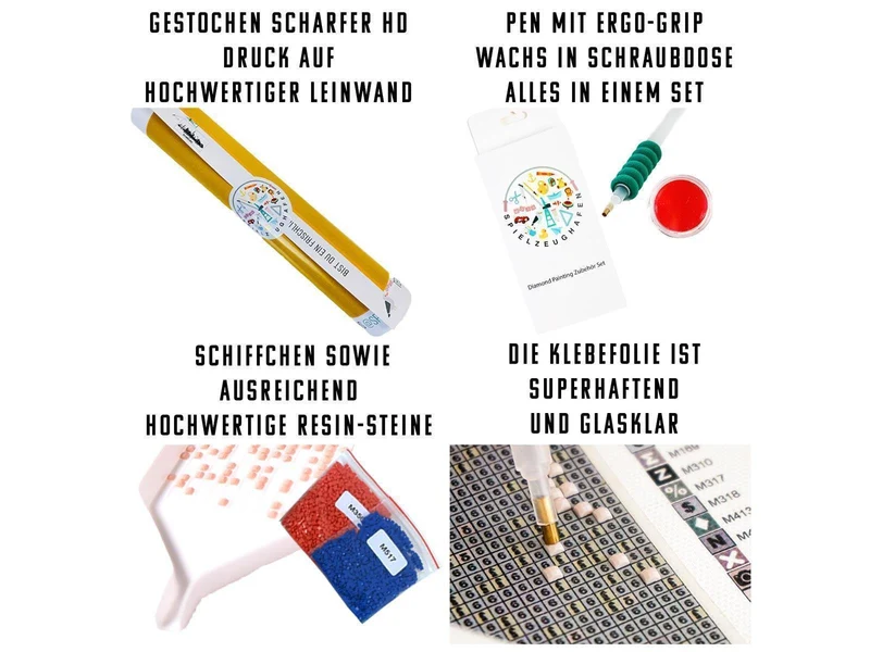 Papagei 'Rudi' - Strass rund