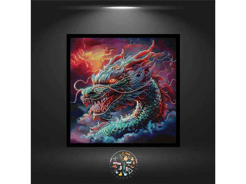 Glücksdrache Falkor- Quadratisch