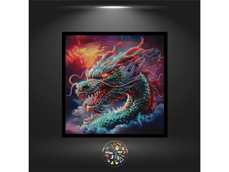 Glücksdrache Falkor- Quadratisch