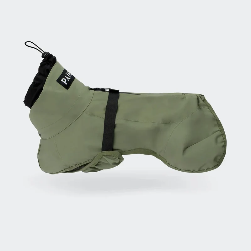 Reflektierender Hunderegenmantel Shell Jacket Green