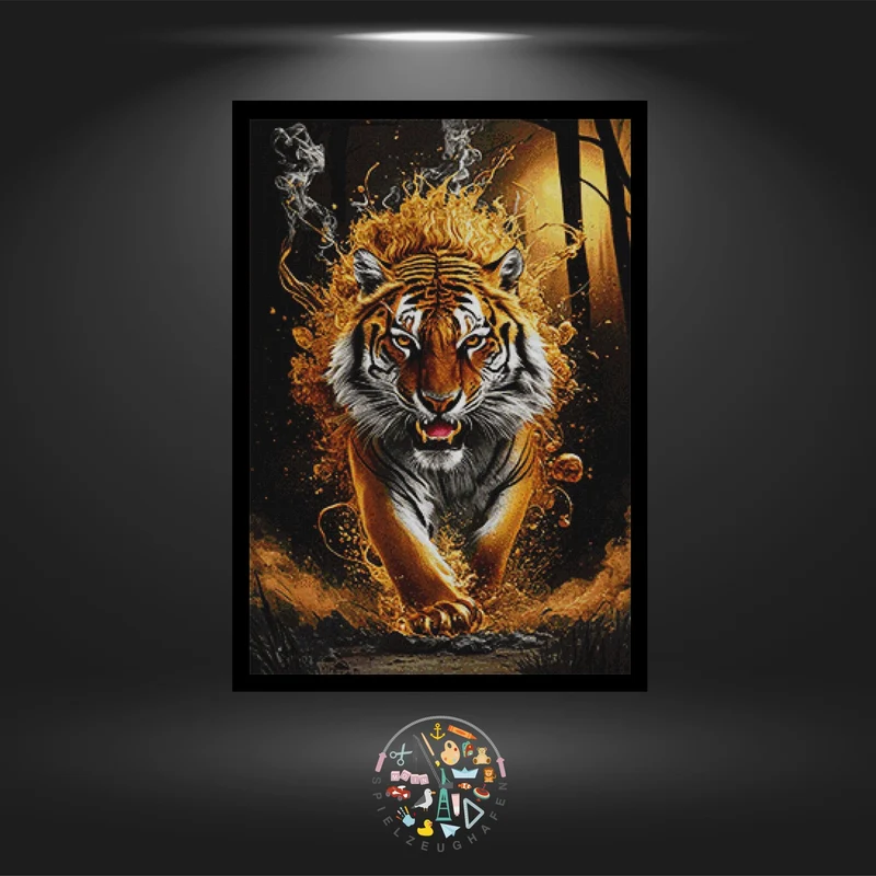 Fire Tiger - Quadratisch