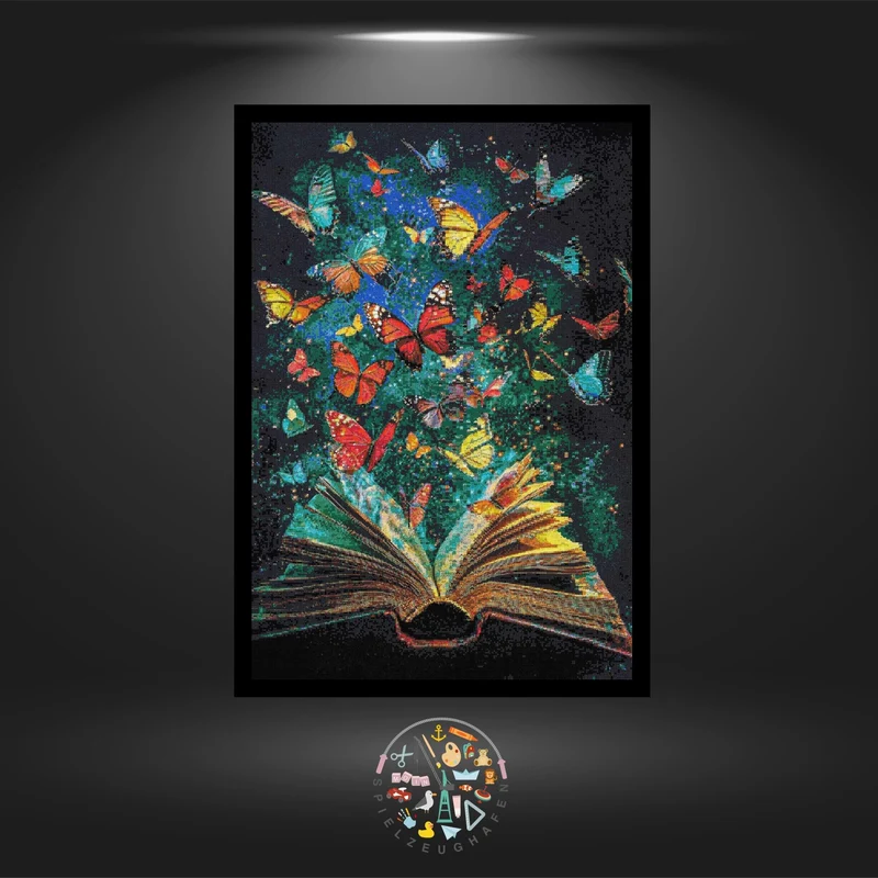 Butterfly book - Strass rund