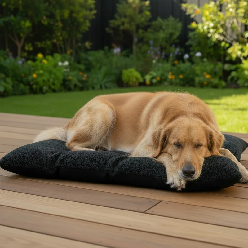 RESC7UE Hundekissen Plush Black
