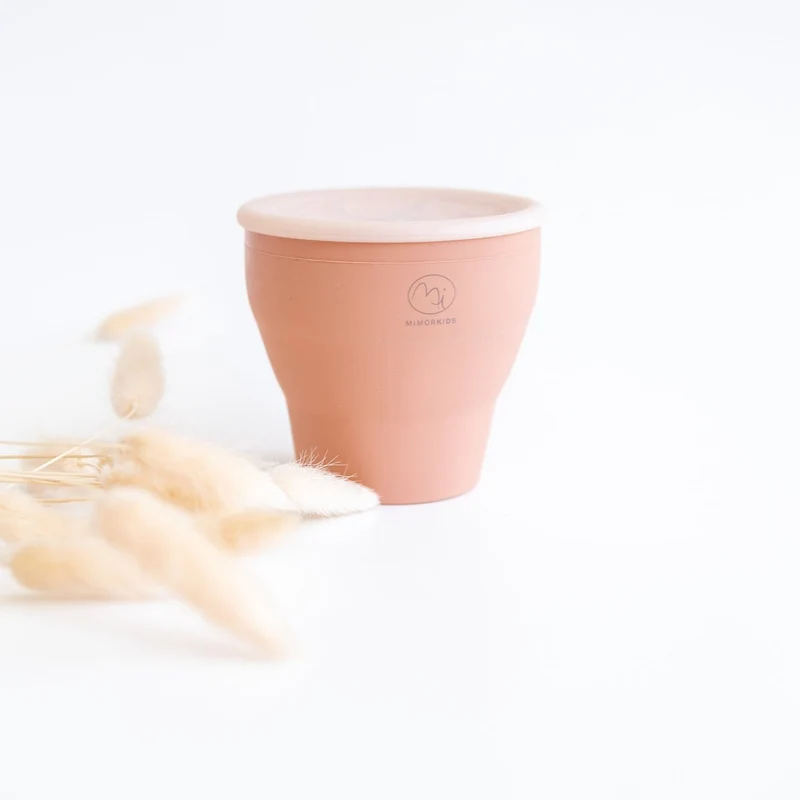 Snackdose aus Silikon - Rosa