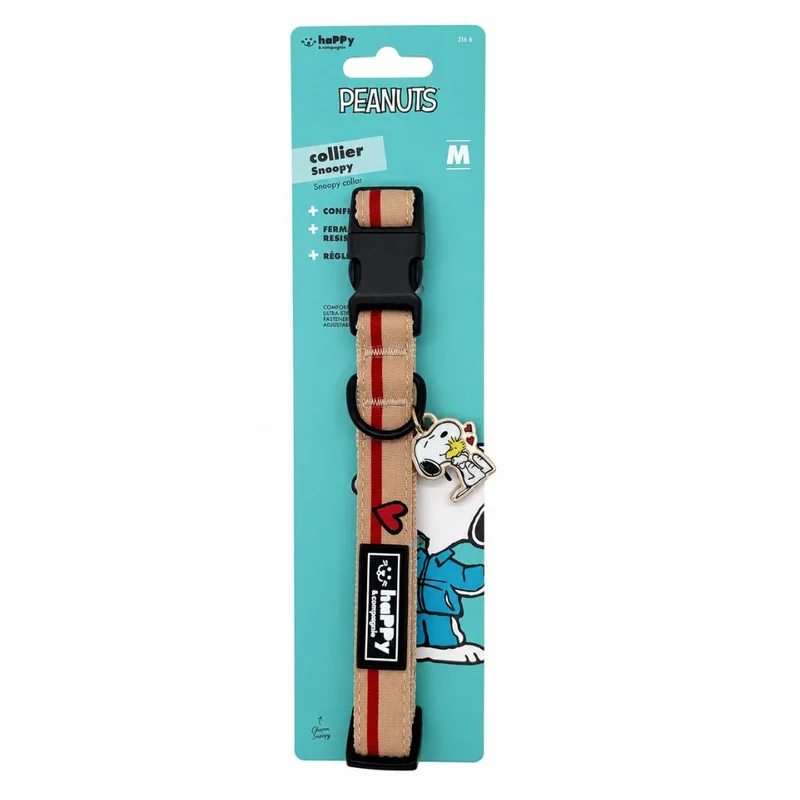 Hundehalsband Snoopy Beige