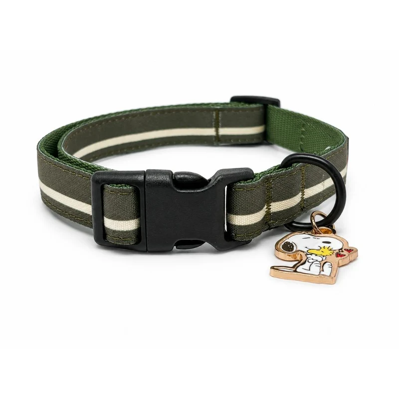 Hundehalsband Snoopy Khaki