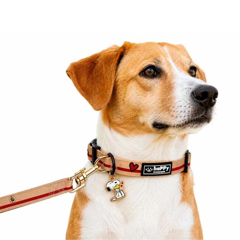 Hundeleine Snoopy Beige