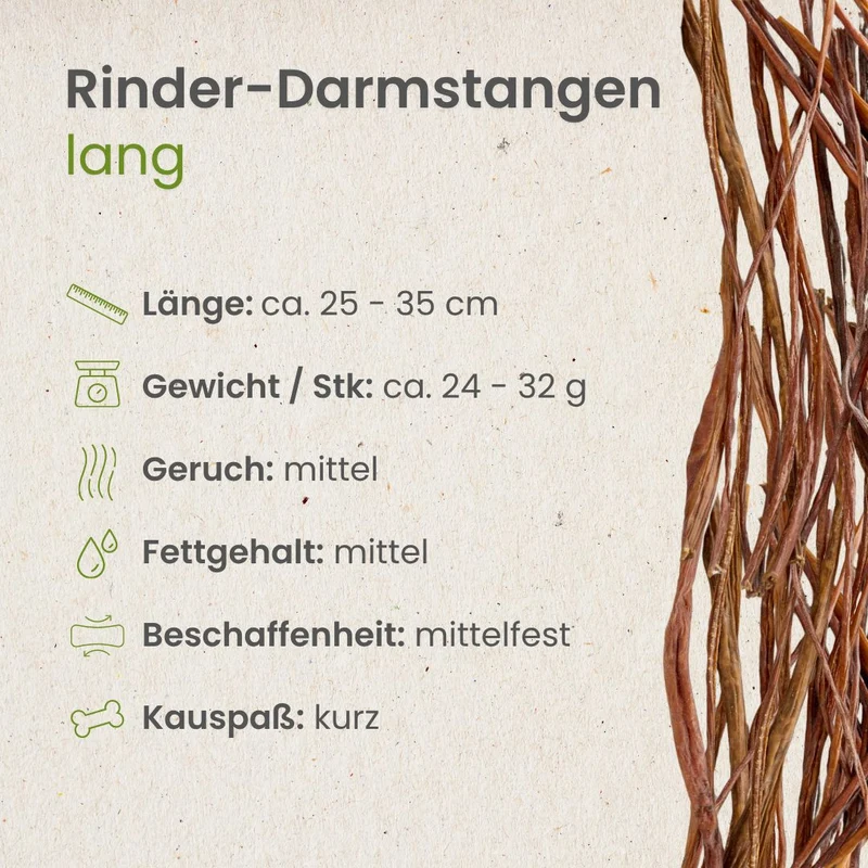 Rinder-Darmstangen, lang