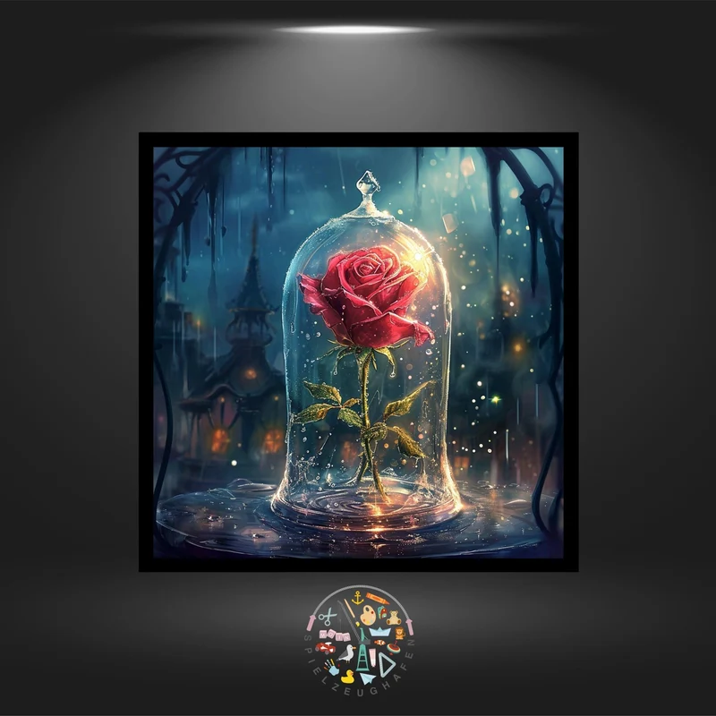 Rose True Love - Quadratisch mit AB
