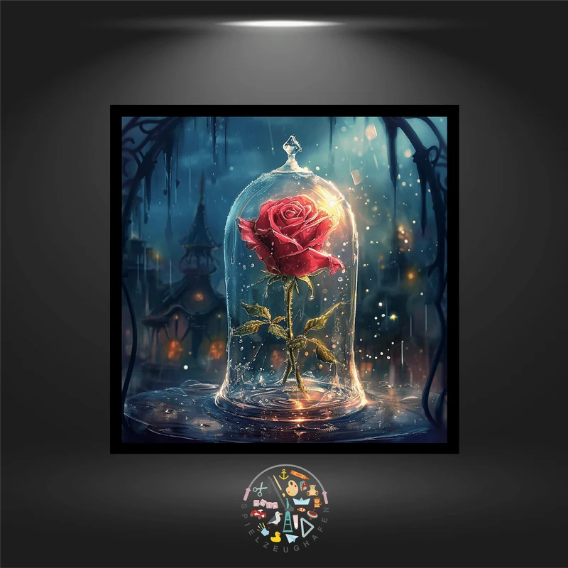 Rose True Love - Quadratisch mit AB