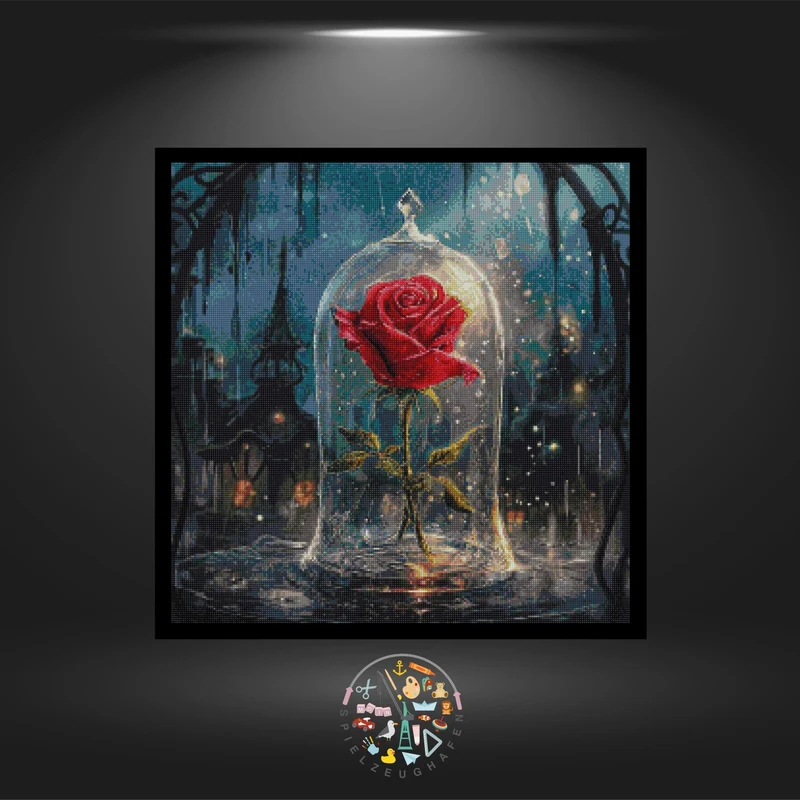 Rose True Love - Quadratisch mit AB