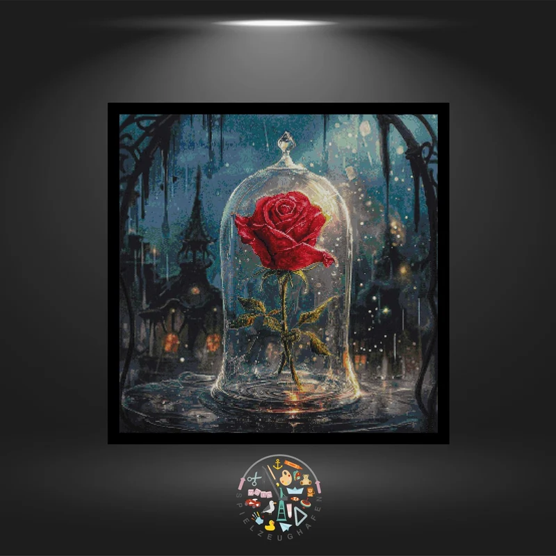Rose True Love - Quadratisch mit AB